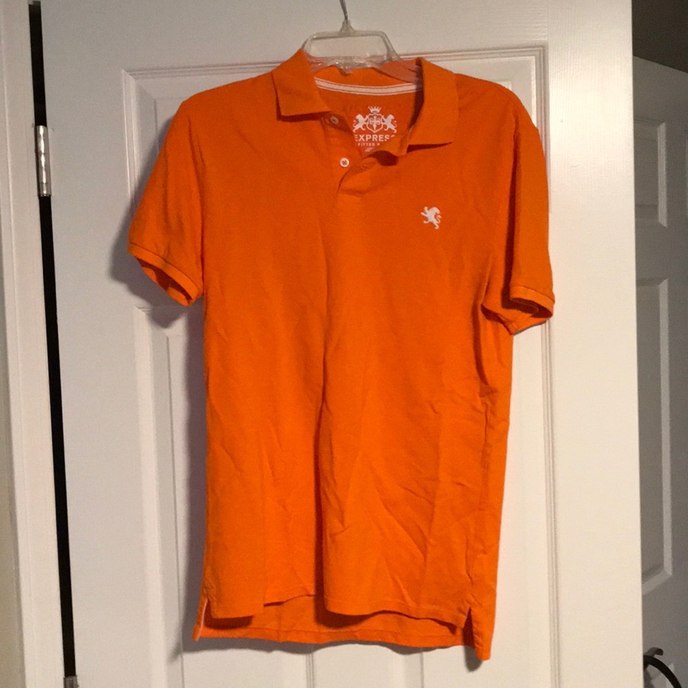 EXPRESS MENS POLO MEDIUM ORANGE